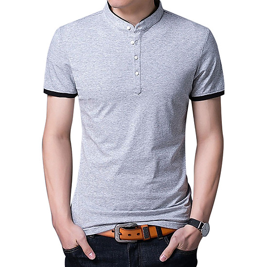 Áo Thun Nam Cổ Trụ Thời Trang Phong Cách Hàn Quốc BONADO TK29 ...