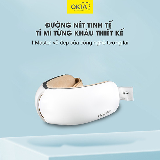 Combo 2 máy mát xa mắt okia i-master, giảm quầng thâm, tăng lưu thông máu - ảnh sản phẩm 5