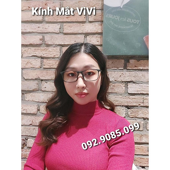 Gọng kính cận dáng vuông cao cấp - kính mắt vivi - nhận cắt cận - viễn - ảnh sản phẩm 8