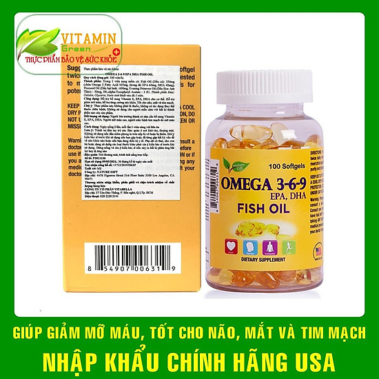 Omega 3-6-9 fish oil nature gift giúp bổ não - ảnh sản phẩm 4