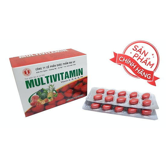 Vitamin tổng hợp - multivitamin đại uy hộp 10 vỉ x 10 viên - ảnh sản phẩm 3