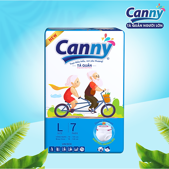 Tã quần người lớn siêu thấm canny size l 7 miếng - ảnh sản phẩm 2