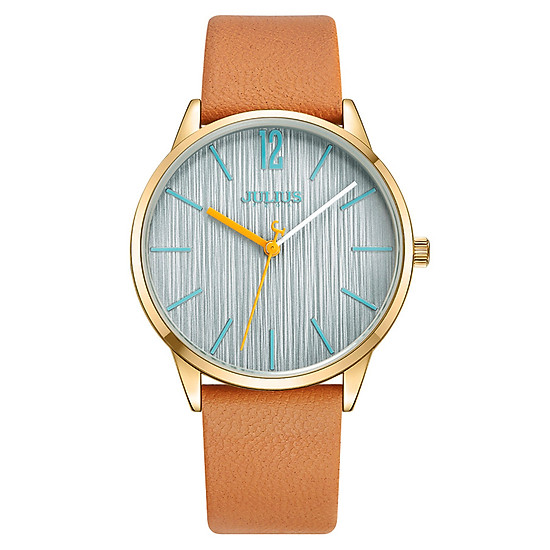 Đồng Hồ Nữ Dây Da Julius JA-1011C (36mm) - Nâu 