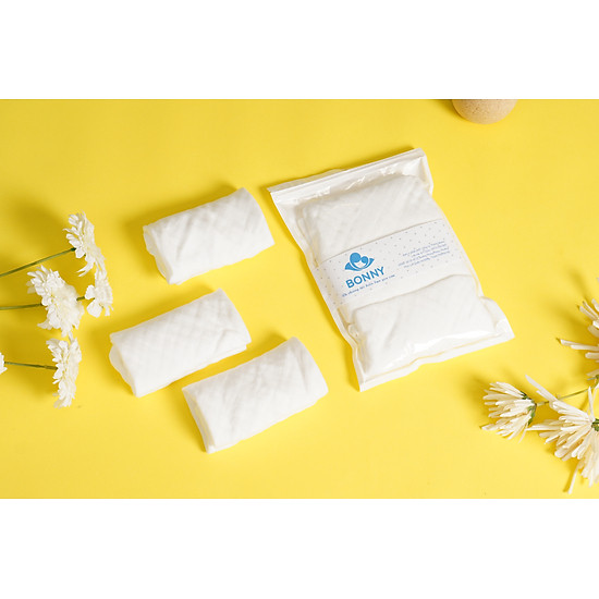 Set 3 khăn sữa sợi tre lụa 4 lớp bonny hàng cao cấp thấm hút tốt - ảnh sản phẩm 7