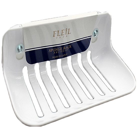 Kết quả hình ảnh cho Giá để giẻ rửa bát, xà phòng hút chân không (màu trắng)