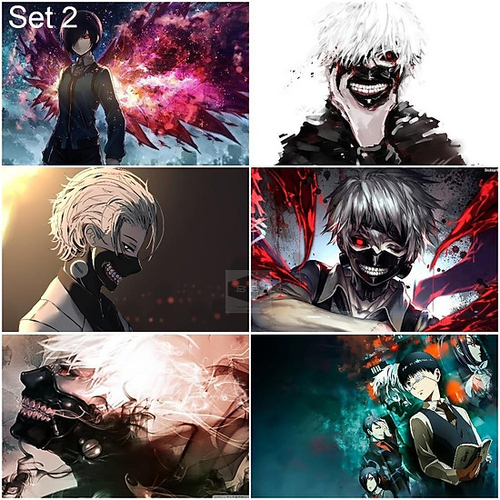 Mua Bộ 6 Áp phích - Poster Anime Tokyo Ghoul - Ngạ Quỷ Vùng Tokyo (bóc dán) - A3,A4,A5 - Set 1,Khổ A5 có cán tại Song Sinh Manga Shop Mua Bộ 6 Áp phích - Poster Anime Tokyo Ghoul - Ngạ Quỷ Vùng Tokyo (bóc dán) - A3,A4,A5 - Set 1,Khổ A5 có cán tại Song Sinh Manga Shop