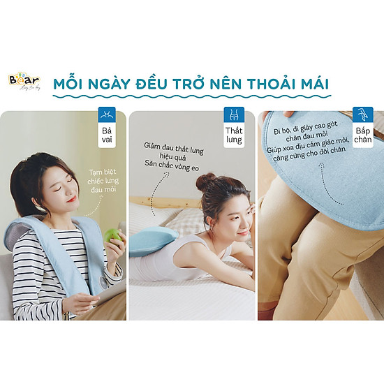 Máy massage, máy đấm lưng bear ma-b01v1 gồm 4 kỹ thuật đấm lưng - ảnh sản phẩm 4