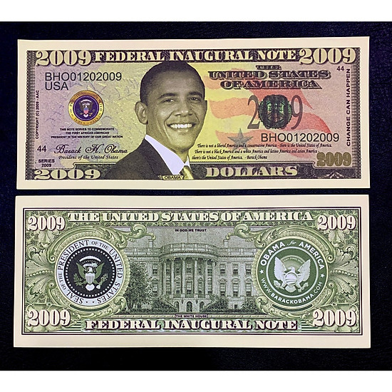 Tờ tiền lưu niệm cửu tổng thống mỹ obama làm quà tặng độc đáo - ảnh sản phẩm 1