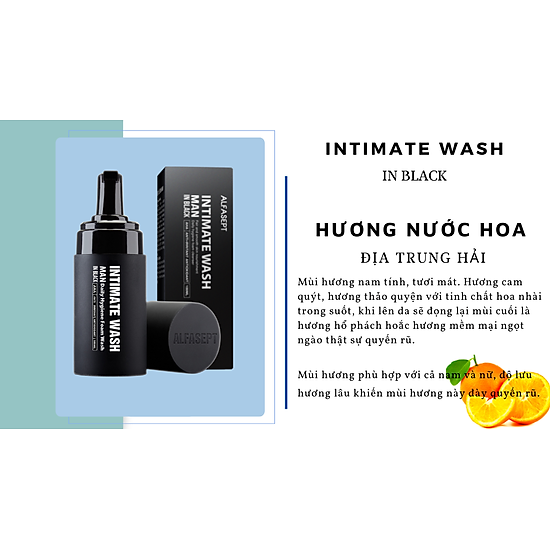 Bọt vệ sinh nam cao cấp hương nước hoa tinh khiết alfasept intimate wash - ảnh sản phẩm 7