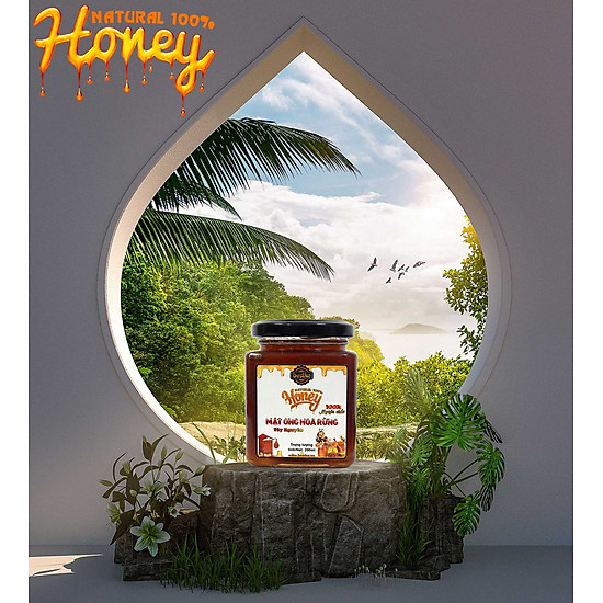 Mật ong hoa rừng tây nguyên, nguyên chất, hũ 200ml, 100% natural honey - ảnh sản phẩm 4