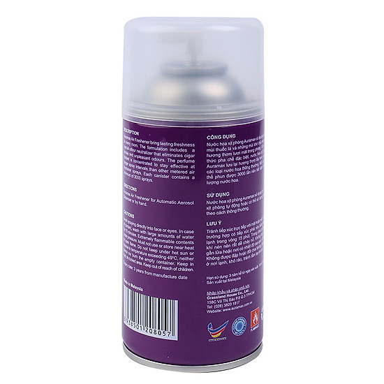 Nước hoa xịt phòng auramax 300ml hương lavender hoa lavender - ảnh sản phẩm 3
