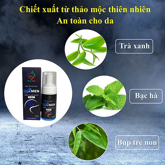 Dung dịch vệ sinh nam best life lux men công thức tạo bọt hương nước hoa - ảnh sản phẩm 2