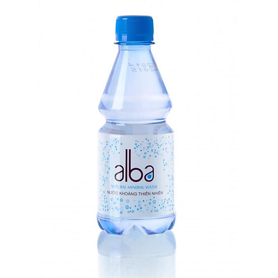 Thùng 24 chai nước khoáng thiên nhiên alba không gas pet 350ml - ảnh sản phẩm 1