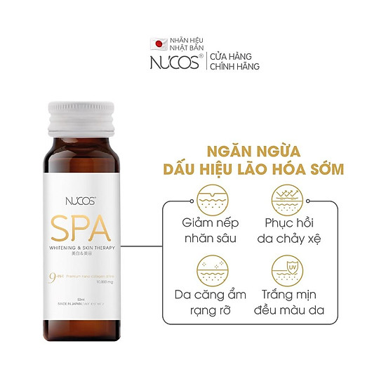 Combo 5 hộp collagen chống lão hoá căng bóng da nucos spa 10000 50ml x 50 - ảnh sản phẩm 2