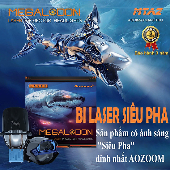 Đèn bi laser megalodon siêu pha aozoom chính hãng - ảnh sản phẩm 1