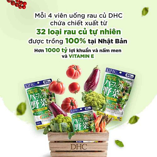 Viên uống dhc rau củ quả tổng hợp premium perfect vegetable 30 ngày - ảnh sản phẩm 4