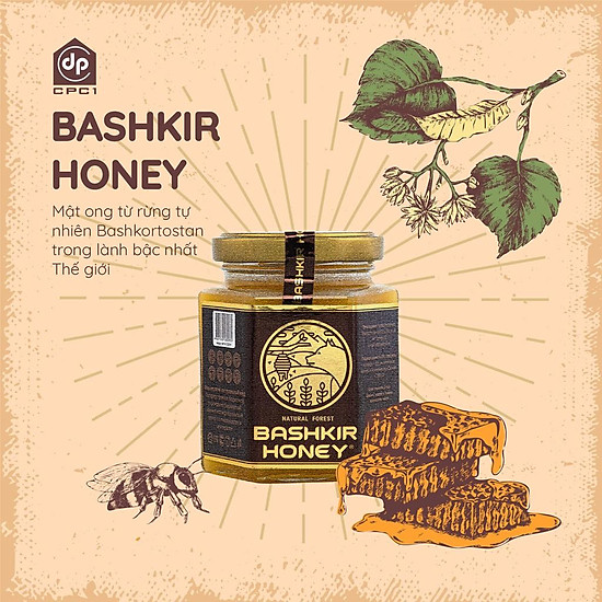 Mật ong rừng tự nhiên bashkir honey cao cấp từ nga - 2 lọ - ảnh sản phẩm 7