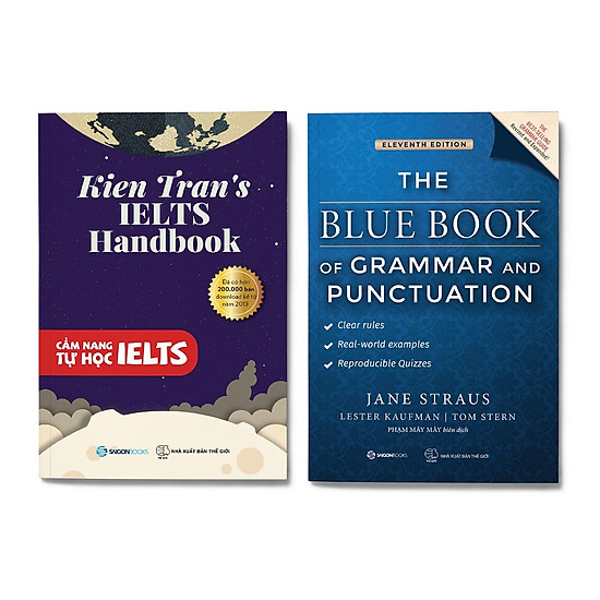 

Combo 2 cuốn Học Tiếng Anh: Cẩm Nang Tự Học Ielts + The Blue Book of Grammar and Punctuation