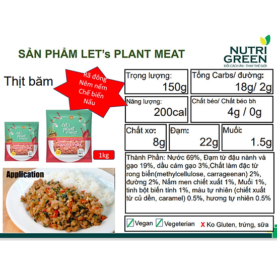 Combo trial 10 thịt thực vật thuần chay- let s plant meat - ảnh sản phẩm 8