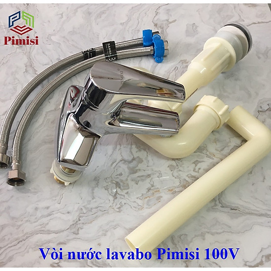 Vòi nước nóng lạnh lavabo pimisi 100v bằng đồng cho nhà tắm hàng chính hãng - ảnh sản phẩm 10