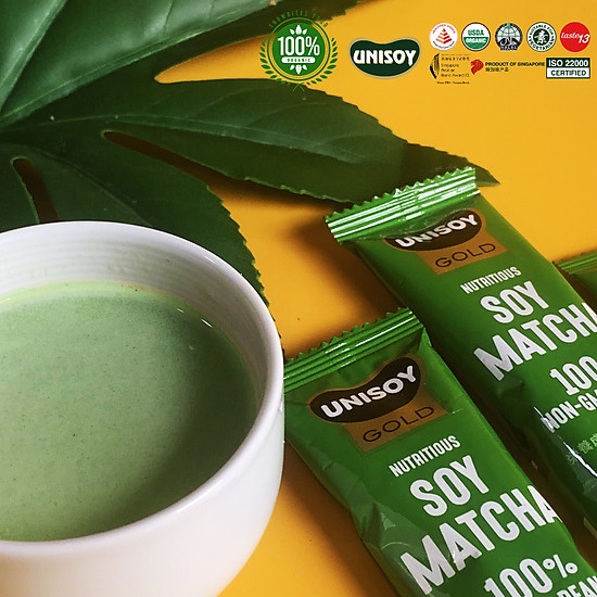 Bột đậu nành matcha unisoy 210g 10 gói x 21g - ảnh sản phẩm 4