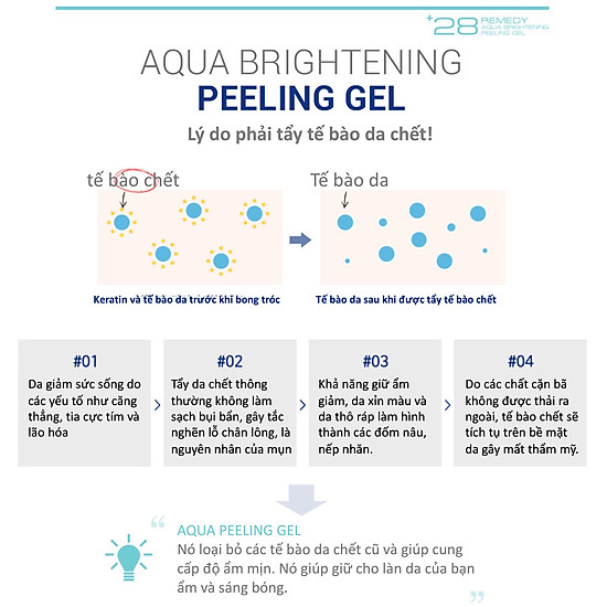 Tẩy tế bào chết nots 28 remedy qua brightening peeling gel - ảnh sản phẩm 4