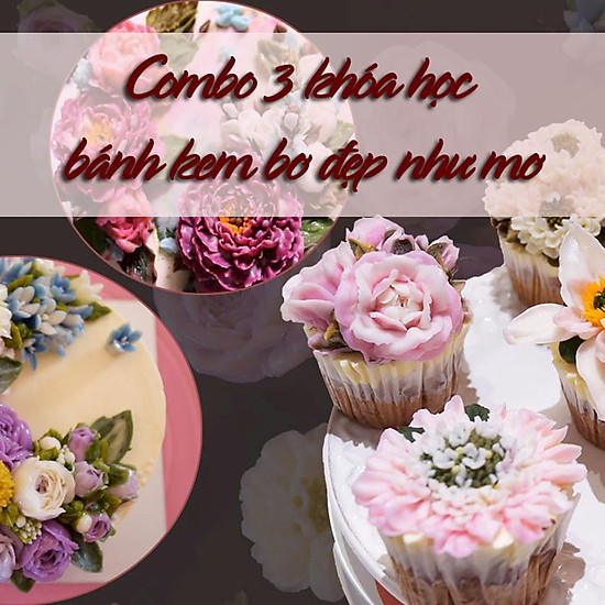 WikiLady - Combo 3 Khóa Học Bánh Kem Bơ Đẹp Như Mơ
