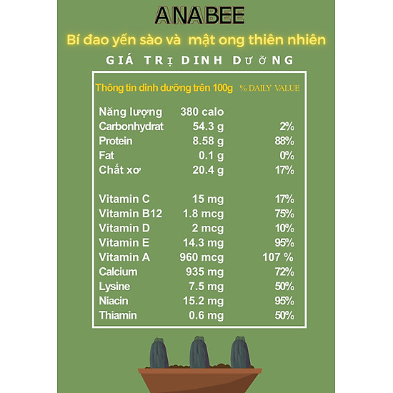 Bí đao yến sào và mật ong-anabee - ảnh sản phẩm 9