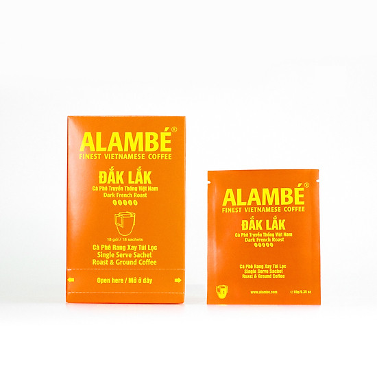 Cà phê túi lọc alambé - đắk lắk 18 gói x 10g - ảnh sản phẩm 1