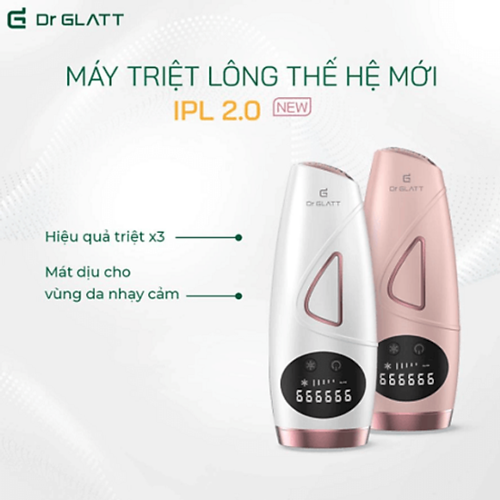 Máy triệt lông dr glatt thế hệ mới ipl 2.0 - hàng chính hãng - ảnh sản phẩm 1