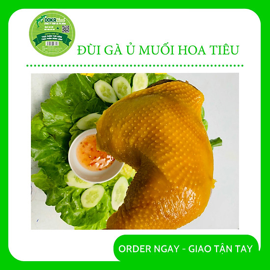 Đùi gà tây ủ muối hoa tiêu 1kgdoka food da giòn, thịt dai ngon vị đậm đà - ảnh sản phẩm 1