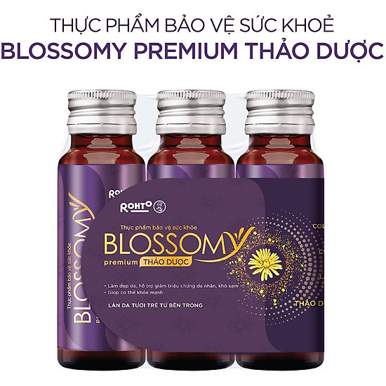 Thực phẩm collagen uống hệ thảo dược blossomy premium lốc 03 chai x 50ml - ảnh sản phẩm 2