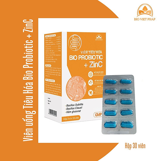 Combo 2 hộp thực phẩm bảo vệ sức khỏe viên tiêu hóabio probiotic + zinc - ảnh sản phẩm 4