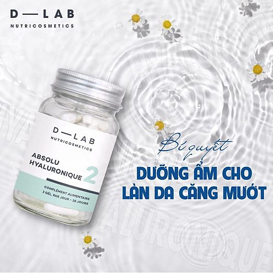 Viên uống d-lab dưỡng ẩm cấp nước cho da ngăn lão hóa mờ nếp nhăn absolu - ảnh sản phẩm 8