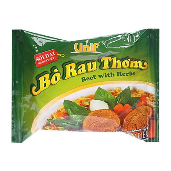 Mì bò rau thơm unif 72g-8936000829254 - ảnh sản phẩm 1