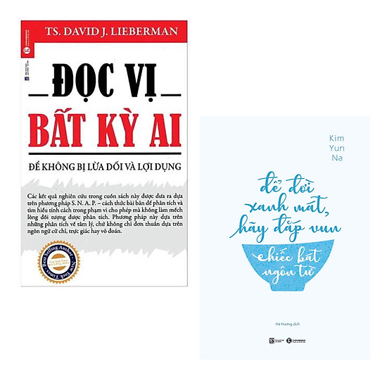 

Combo Sách Hay:  Để Đời Xanh Mát, Hãy Đắp Vun Chiếc Bát Ngôn Từ + Đọc Vị Bất Kỳ Ai (Tái Bản) - (Mỗi Trang Sách Là Một Bài Học Quý Giá / Tặng Kèm Bookmark Greenlife)