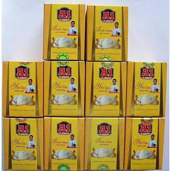 Nước yến sào a1 với nhân sâm bộ 10 hũ x70ml-pp - ảnh sản phẩm 1