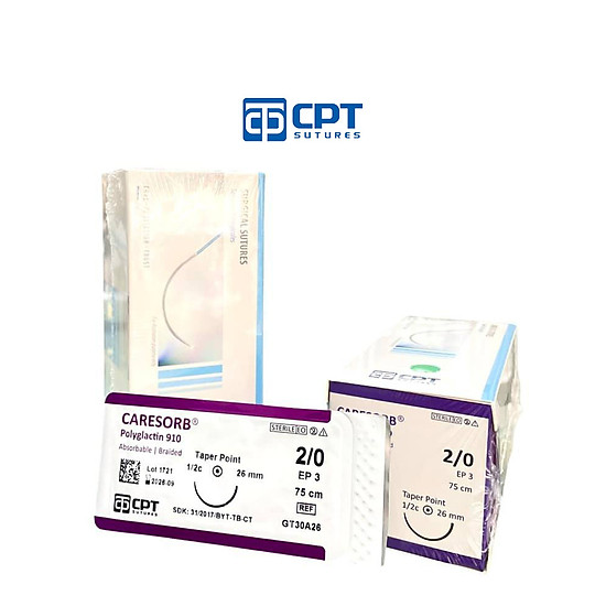 Chỉ phẫu thuật tự tiêu cpt caresorb polyglactin 910 số 2 0 - gt30a26 - ảnh sản phẩm 3