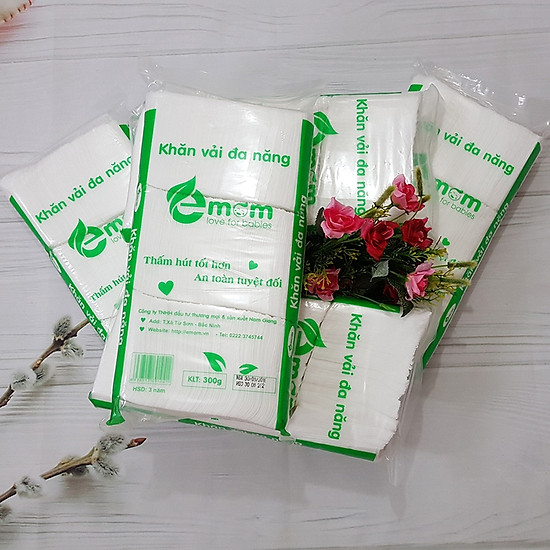 Bộ 5 bịch khăn vải khô đa năng cao cấp emom- khăn vải khô mềm mại,tiện lợi - ảnh sản phẩm 7