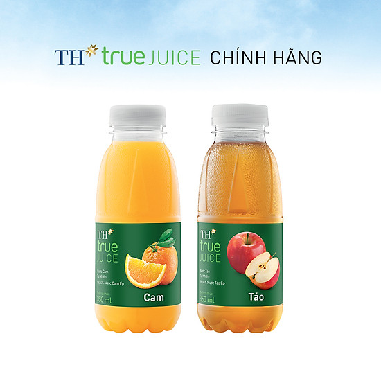 12 chai nước táo và nước cam tự nhiên th true juice 350ml 350ml x12 - ảnh sản phẩm 3