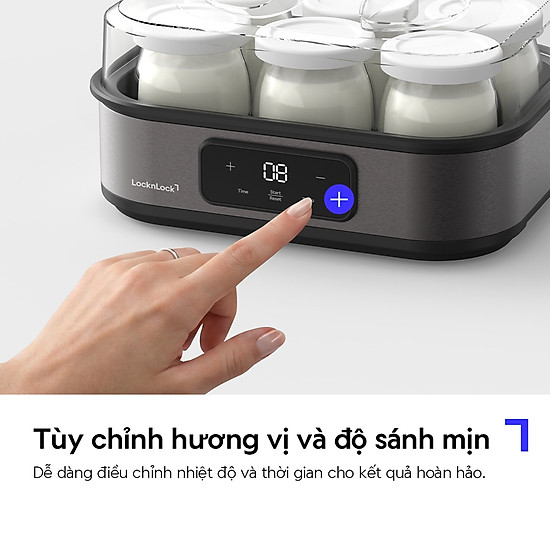 Máy Làm Sữa Chua Lock&Lock EJY213GRY Digital Yogurt Maker 1.08L