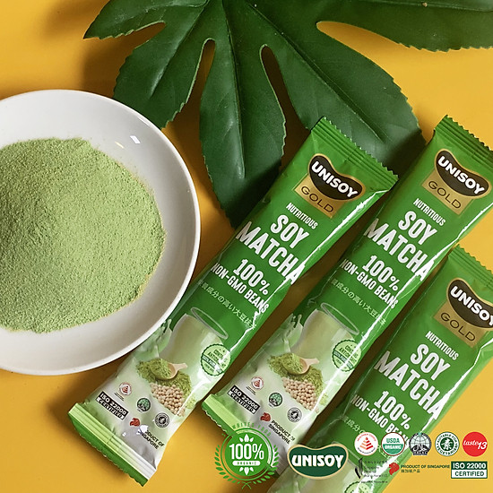 Bột đậu nành matcha unisoy 210g 10 gói x 21g - ảnh sản phẩm 3