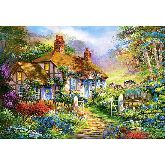 C300402 đồ chơi ghép hình puzzle forest cottage 3000 mảnh castorland - ảnh sản phẩm 2