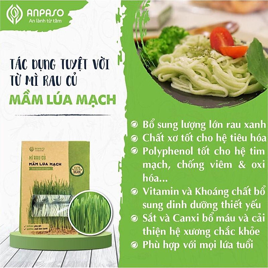 Mì rau củ hữu cơ anpaso, mỳ rau organic giảm cân bổ sung rau vitamin và - ảnh sản phẩm 7