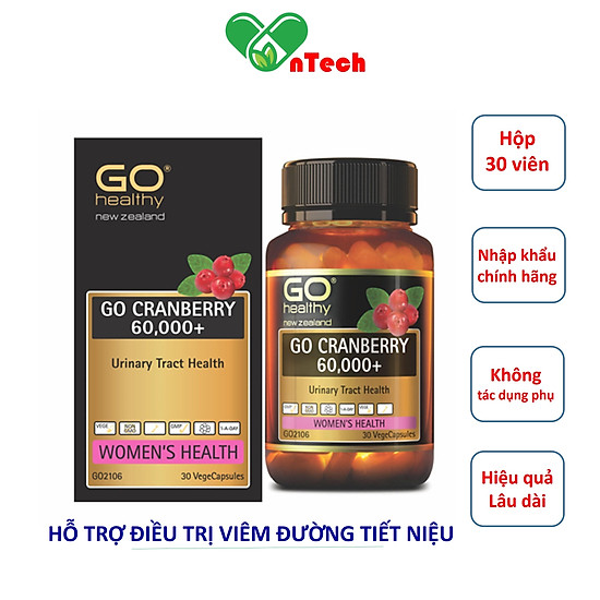 Viên uống go healthy go creberry 6000+ hỗ trợ điều trị viêm đường tiết - ảnh sản phẩm 2