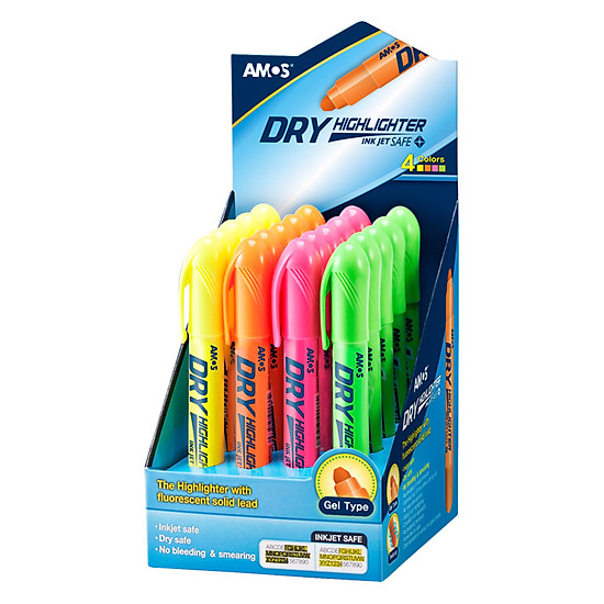 Káº¿t quáº£ hÃ¬nh áº£nh cho BÃºt nhá» dÃ²ng AMOS DRY HIGHLIGHTER