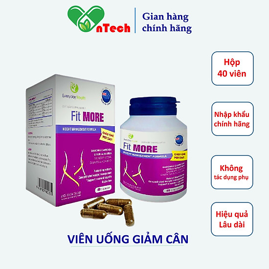 Viên uống giảm cân fit more nhập khẩu new zealand giảm cân an toàn hiệu - ảnh sản phẩm 4