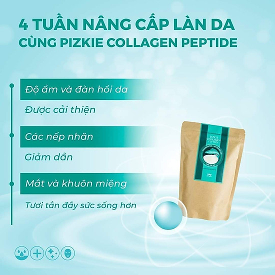 Combo 3 gói collagen peptide pizkie cá hồi nhật bản - giúp làm đẹp da - ảnh sản phẩm 4