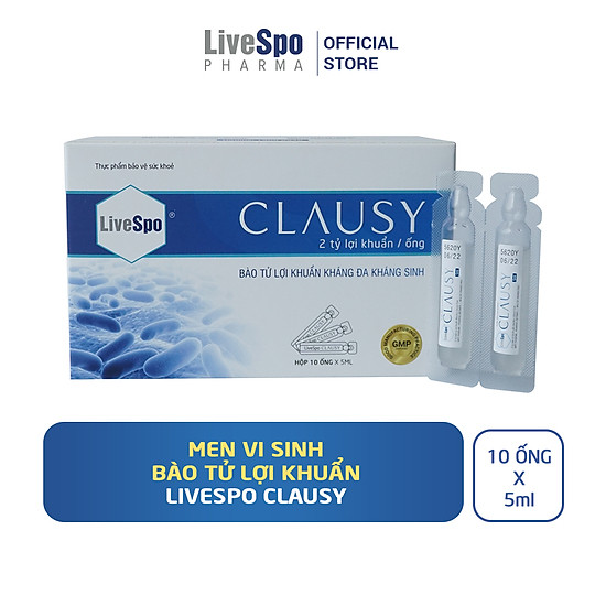 Bào tử lợi khuẩn livespo clausy cho người sử dụng kháng sinh dài ngày gây - ảnh sản phẩm 2