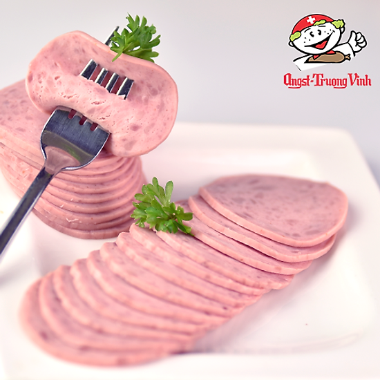 Xúc xích tỏi cắt lát garlic sausage sliced200gr pe - ảnh sản phẩm 1